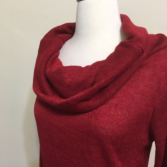 Off Shoulder Foldover Knit Sweater - Picture 5 of 5